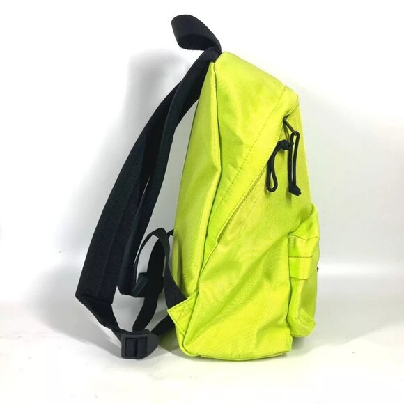 BALENCIAGA 558163 Explorer logo bag backpack Backpack Nylon canvas yellow/Black - Picture 4 of 16